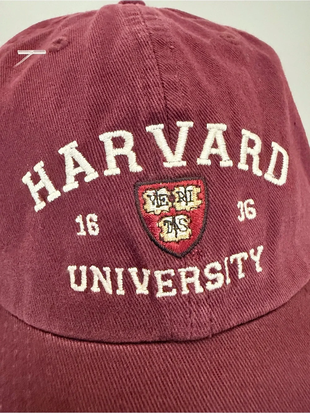 Harvard University ’47 Brand Crimson Embroidered Crest Adjustable Hat